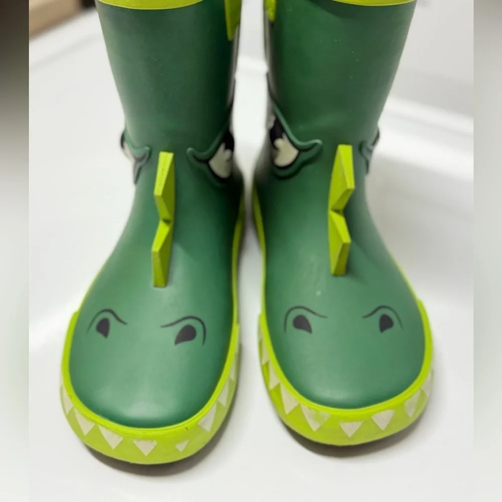 Member's Mark crocodile Boy's Easy Pull-On Lined Waterproof Rain Boots 9/10